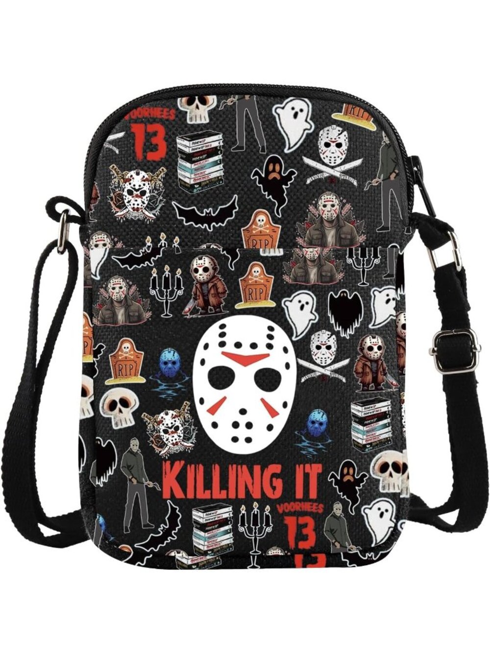 🎃Killing It Cross Body Bag Horror Killer Messenger Bag Horror Movie Lover Gift